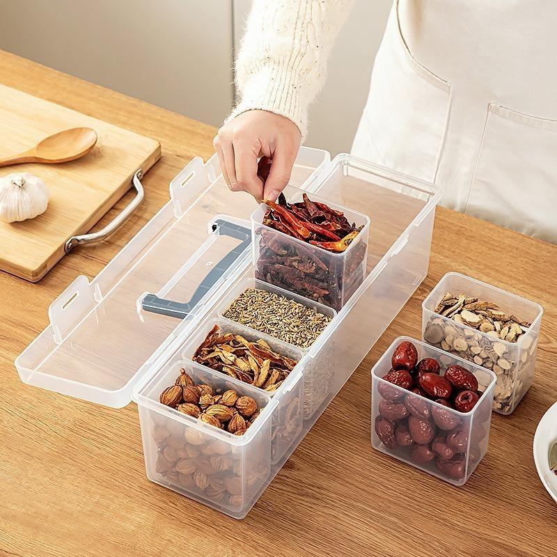 Furniture Hardware Handles - Transparent Handheld Toolbox Portable Large Capacity