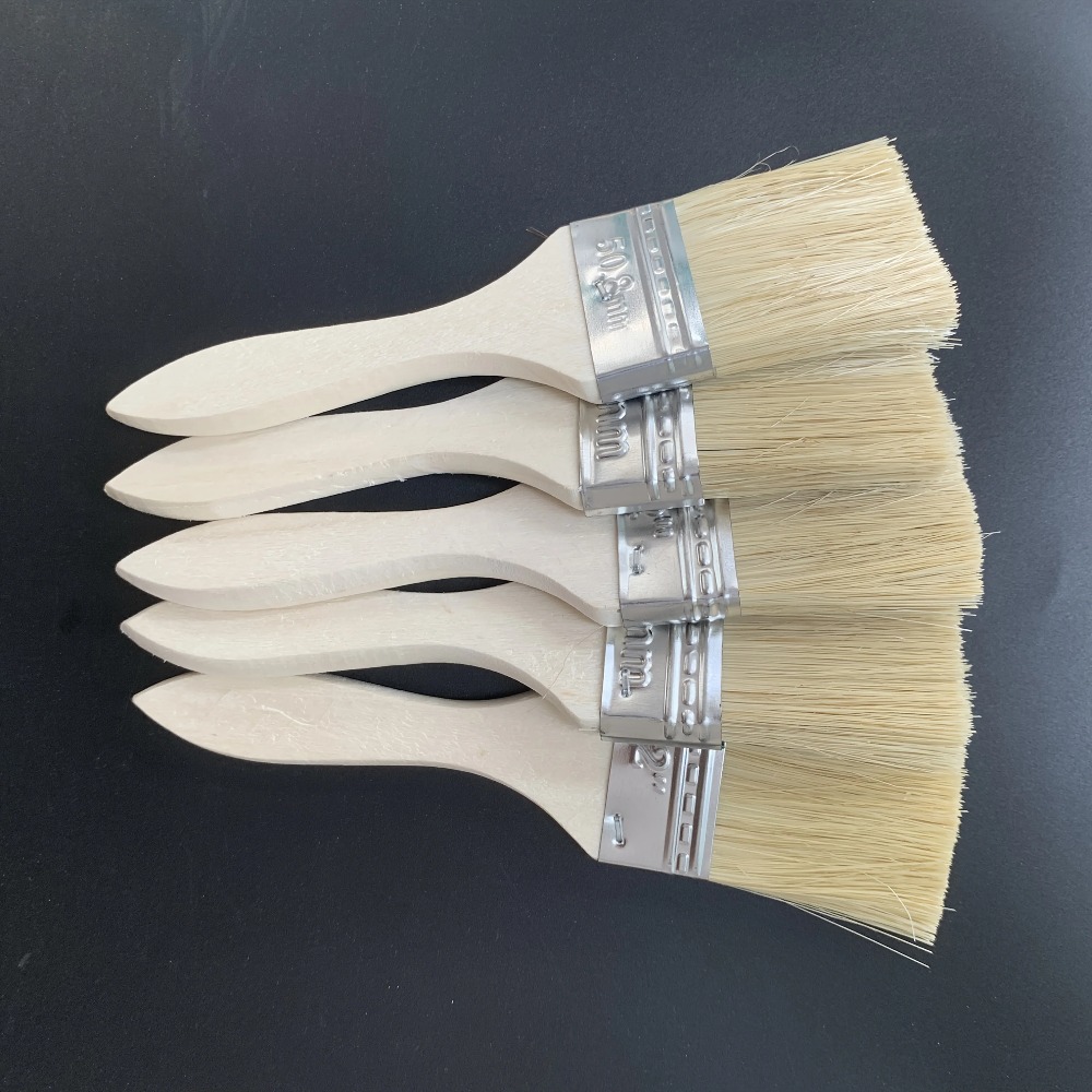 Furniture Hardware Manufacturer - Wooden Paint Brush Set with Ergonomic