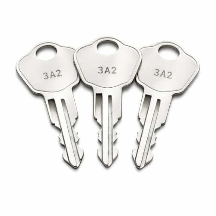 Cabinet Lock Key - 3 Pack 3D2 Keys for Sentry