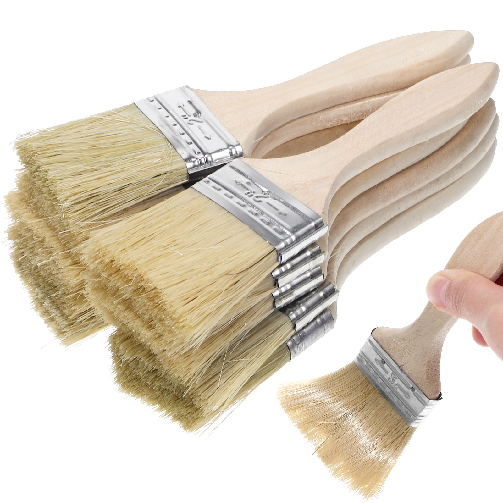 Furniture Hardware Manufacturer - 10 Pcs Thickened Wooden Handle Paint