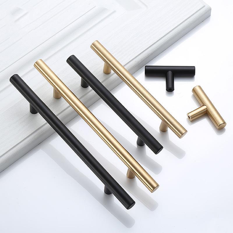 Modern Gold Brushed Straight C - Drawer Pull Gold review and price