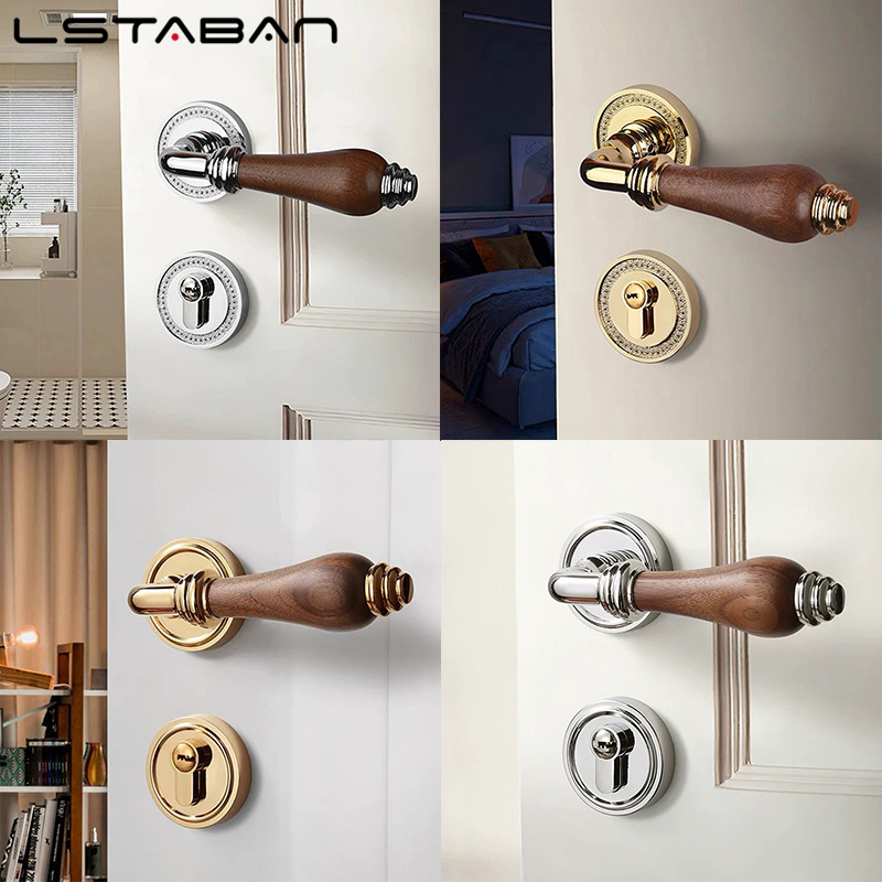 Euro Walnut Wood Handle Door L - Furniture Hardware Handles review and price
