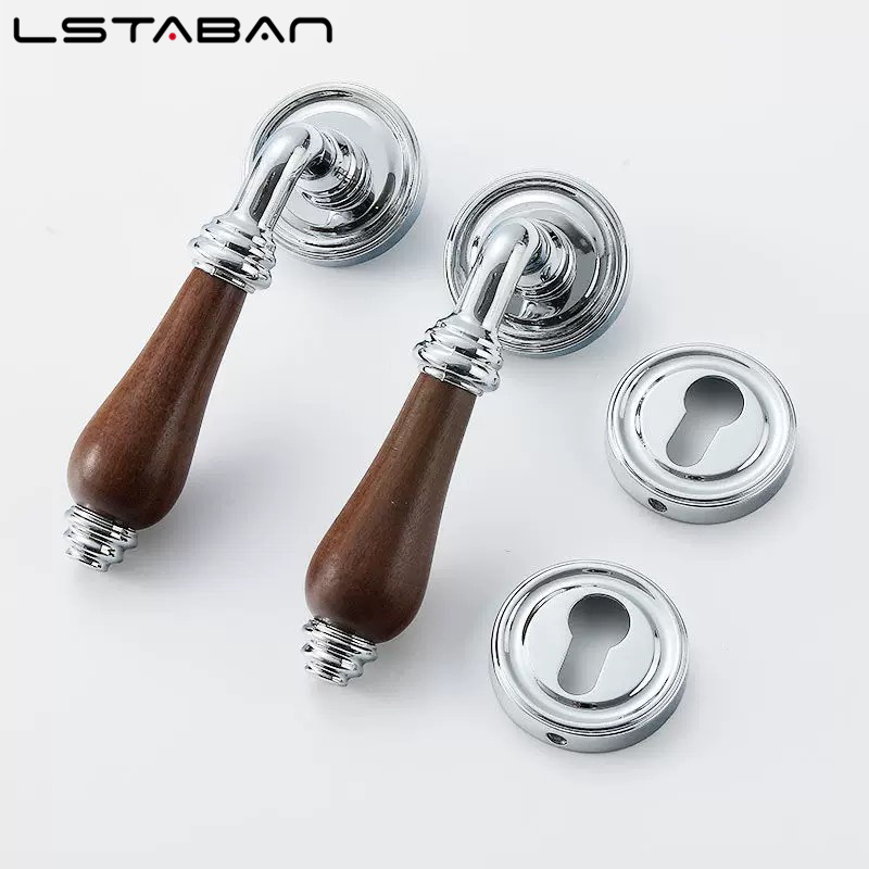 Euro Walnut Wood Handle Door L - Furniture Hardware Handles review and price