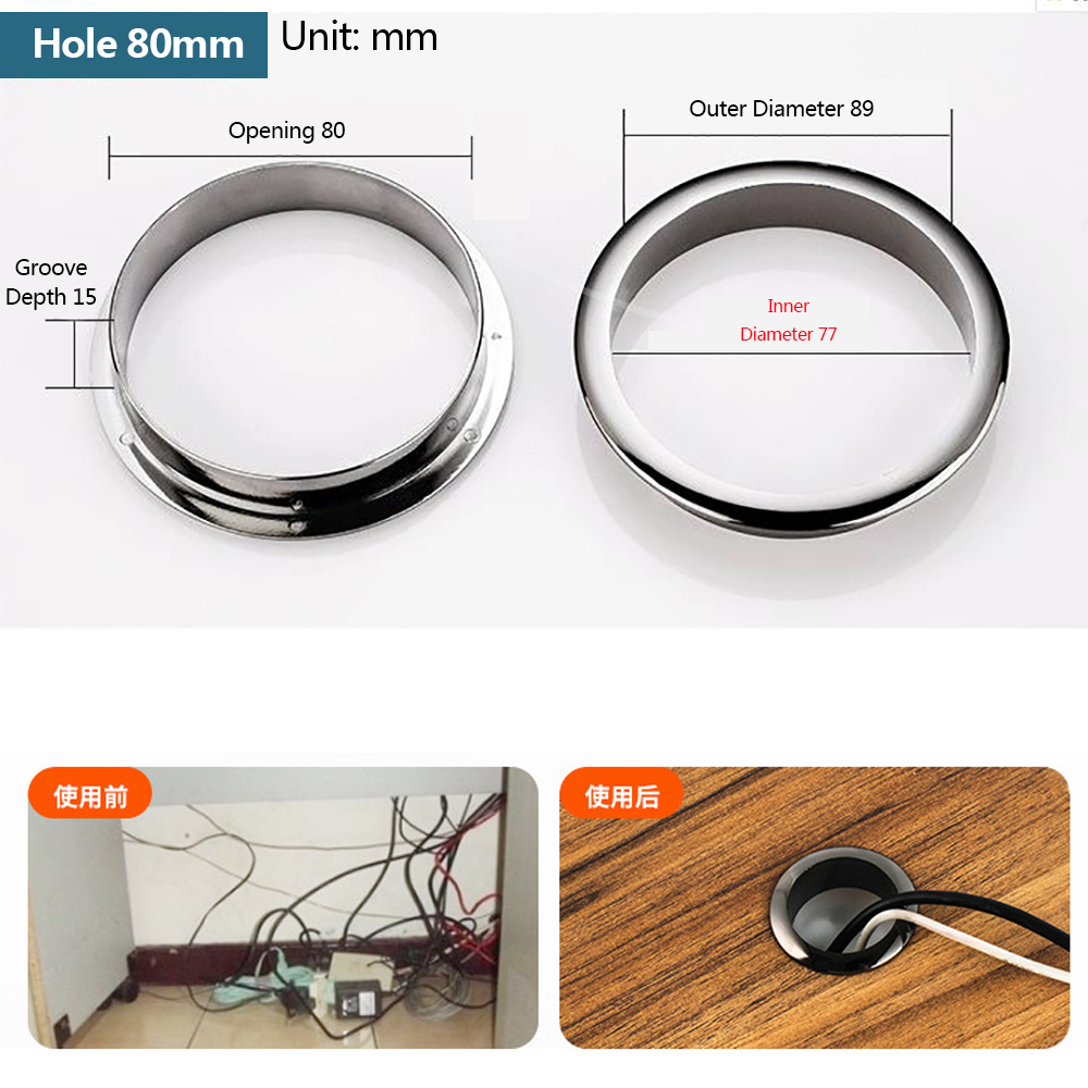 Wire Hole Cover Computer Table - Furniture Hardware Outlet review and price