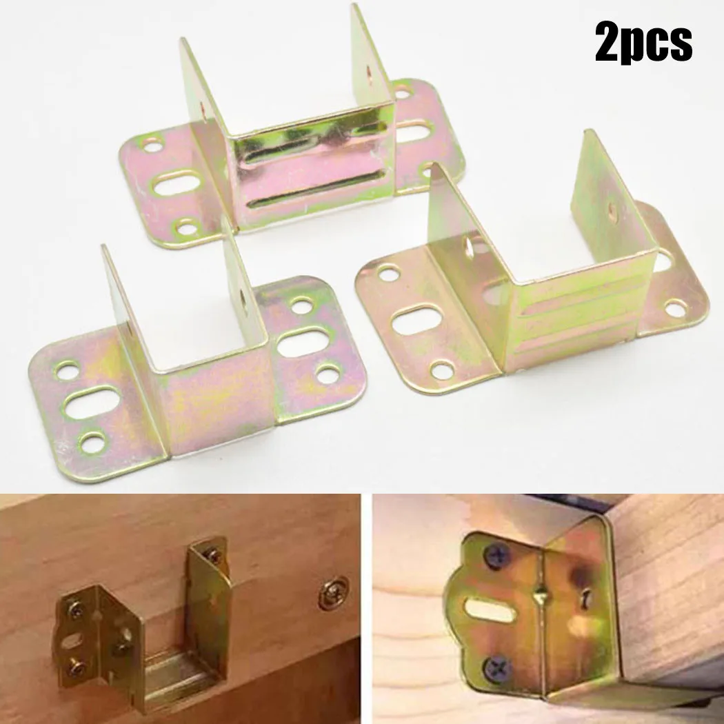 2pcs U Shaped Metal Bed Bracke - Furniture Hardware And Fittings review and price