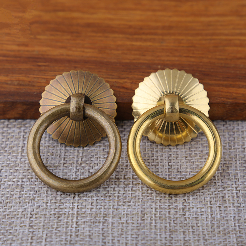 Vintage Brass Cabinet Ring Kno - Furniture Hardware Manufacturer review and price