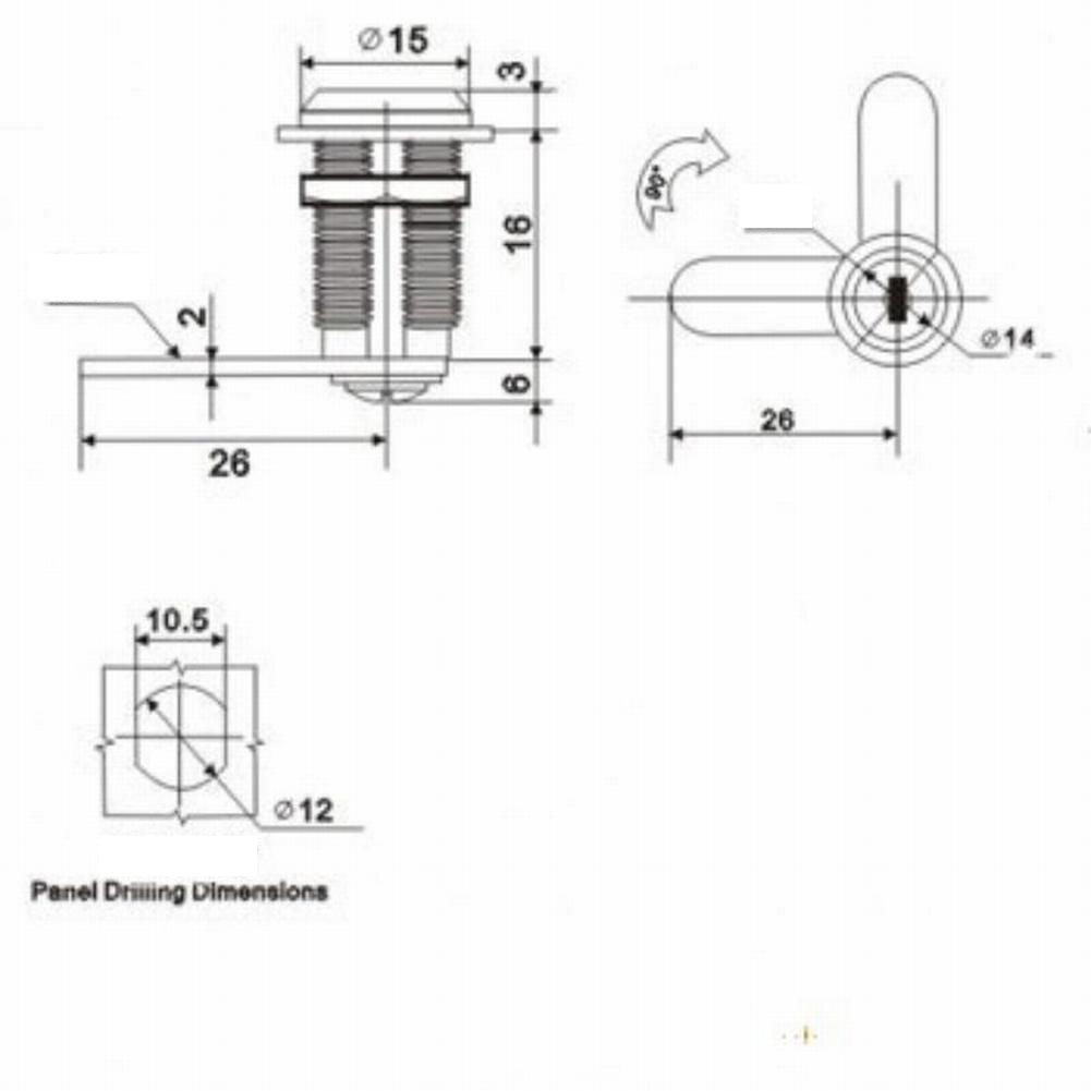 Metal Cylinder Lock Cabinet Lo - Furniture Hardware Cam Lock review and price