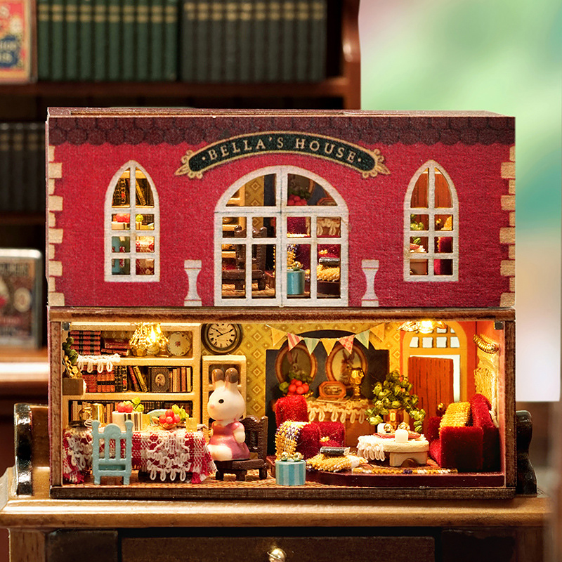 Wooden Dollhouse With Furnitur - Qh Furnitures review and price