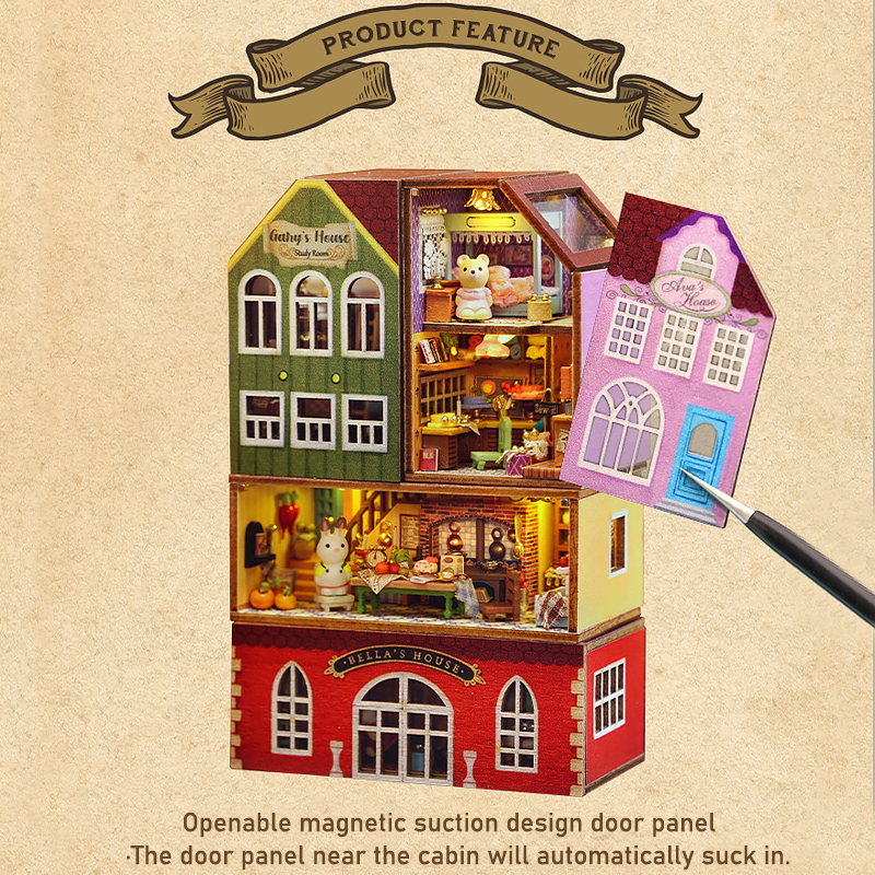 Wooden Dollhouse With Furnitur - Qh Furnitures review and price