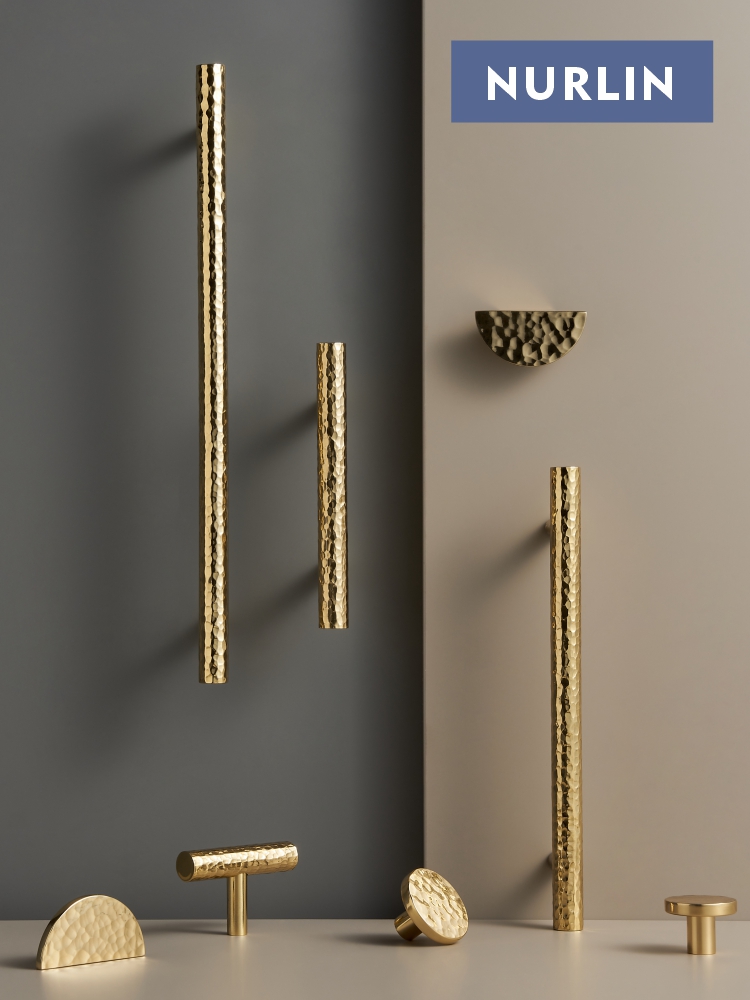 Nurlin Solid Brass Hammer Patt - Drawer Pull Gold review and price