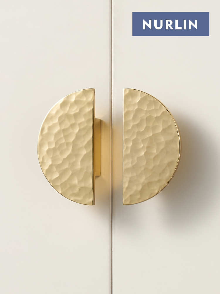 Nurlin Solid Brass Hammer Patt - Drawer Pull Gold review and price