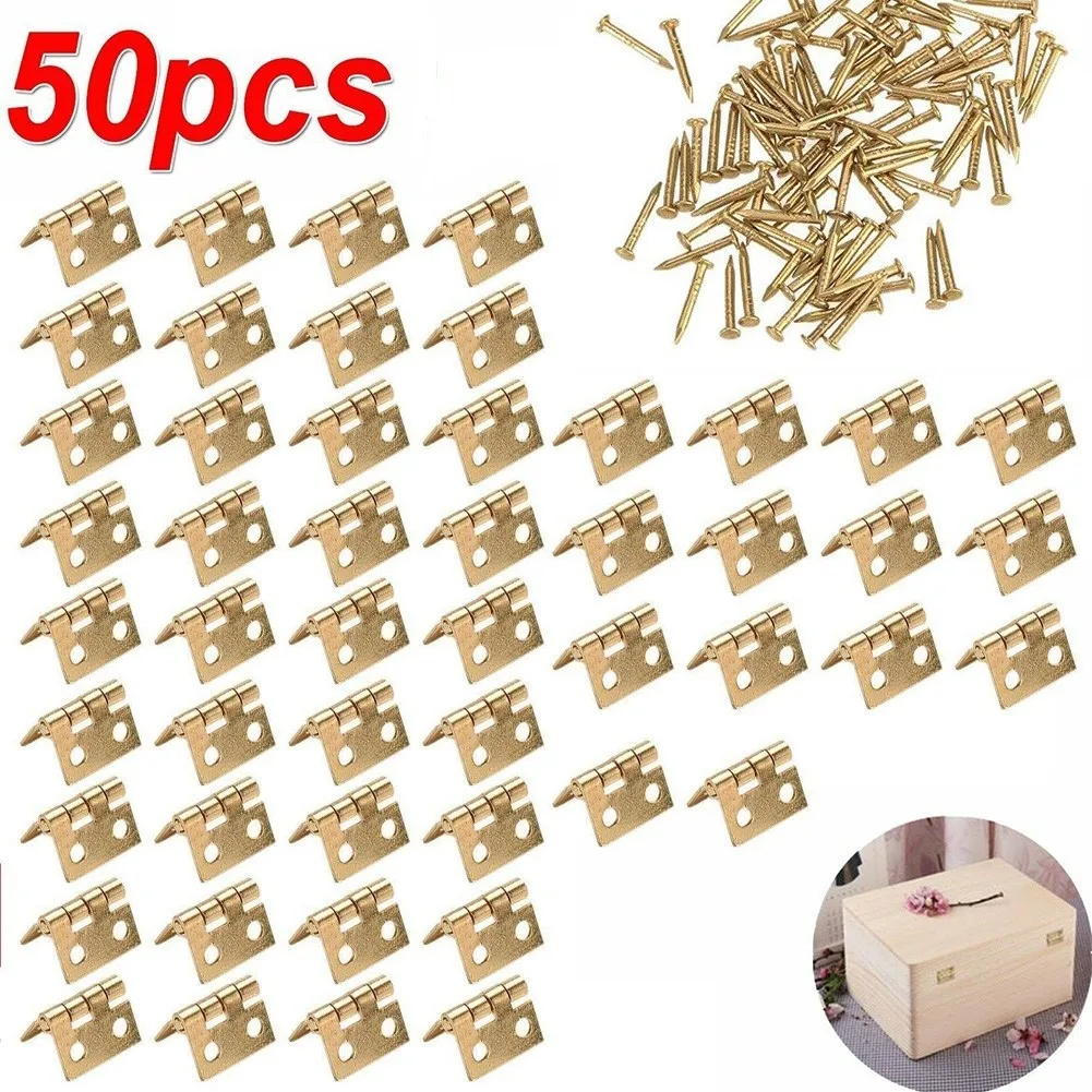 50pcs Mini Hinge For Small Cra - Furniture Hardware And Fittings review and price