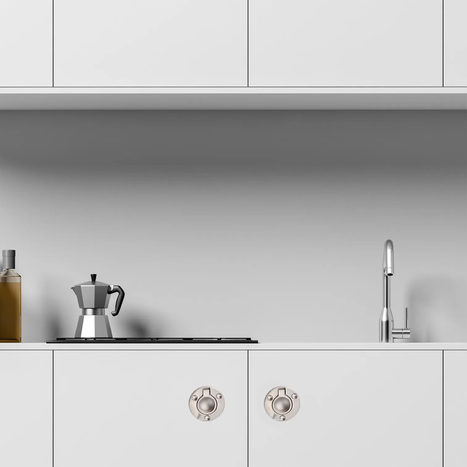2Pcs 316 Stainless Steel Flush - Furniture Hardware Handles review and price
