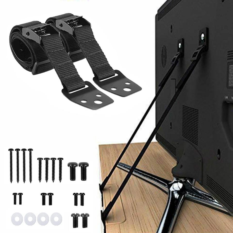2 Pack Adjustable TV Safety St - Furniture Hardware Manufacturer review and price
