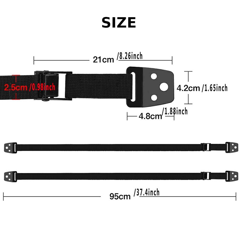 2 Pack Adjustable TV Safety St - Furniture Hardware Manufacturer review and price