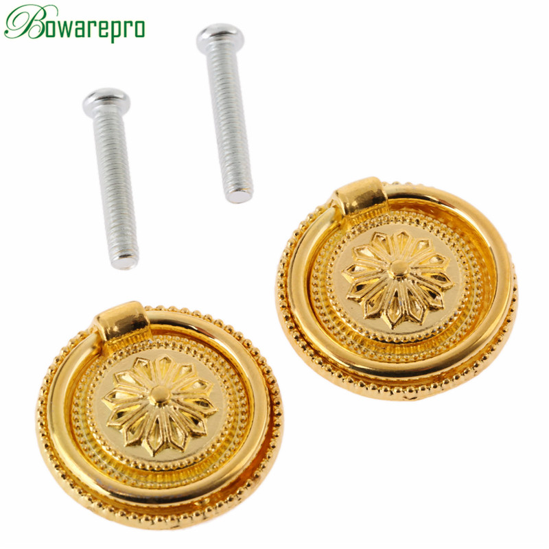 2Pcs 30mm Diameter Cabinet Dra - Drawer Pull Gold review and price
