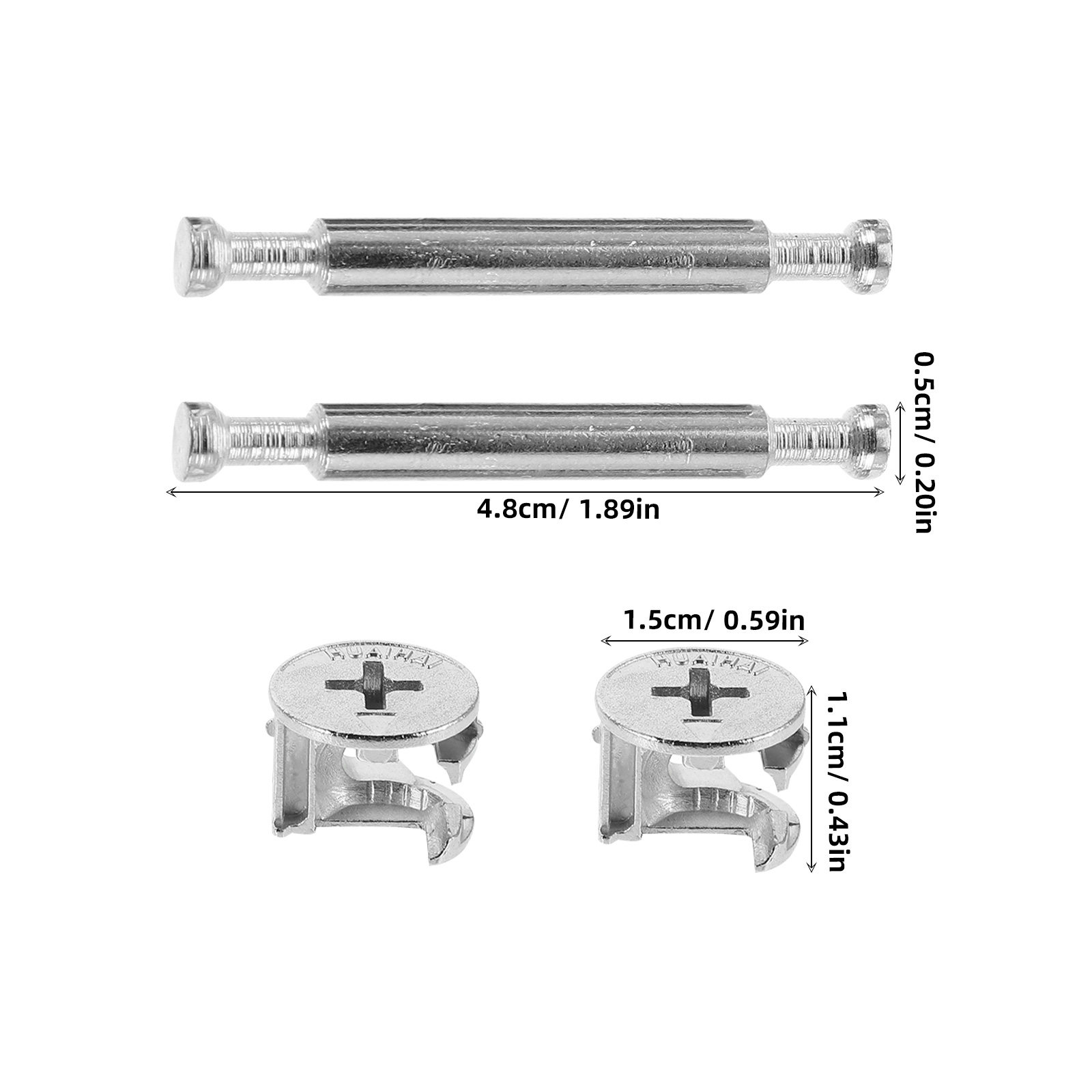 10Sets 3in1 Double Head Rod Co - Furniture Hardware Cam Lock review and price