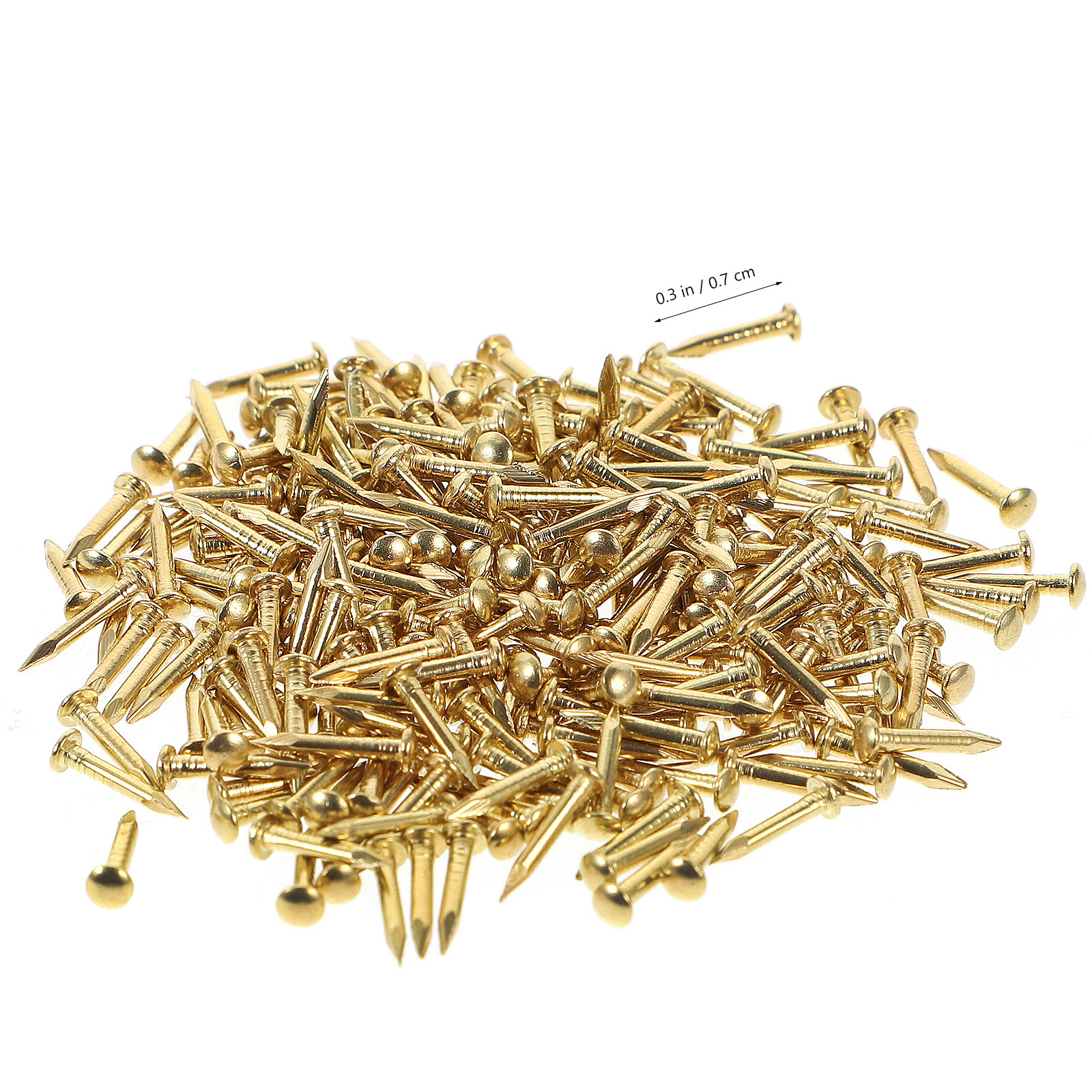 200Pcs Brass Nails Round Head  - Furniture Upholstery Hardware review and price