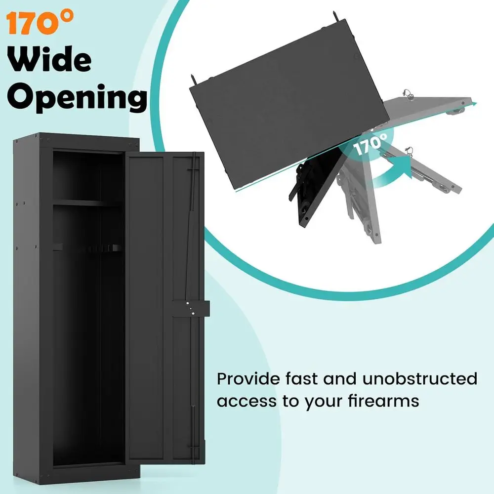 Long Gun Cabinet with Storage, - Cabinet Lock Key review and price