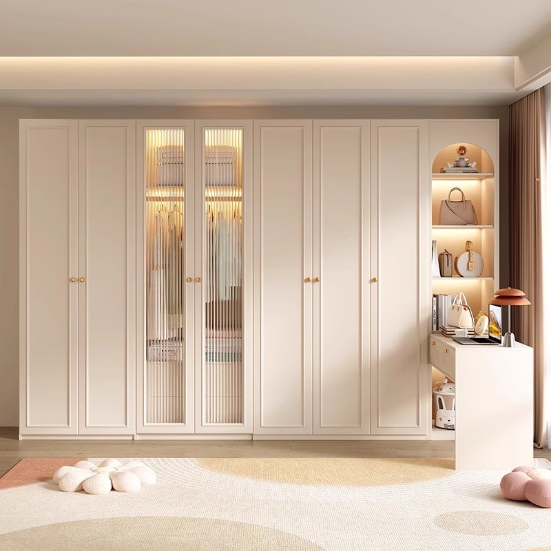 #White modern wardrobe with gl - Furniture Upholstery Hardware review and price