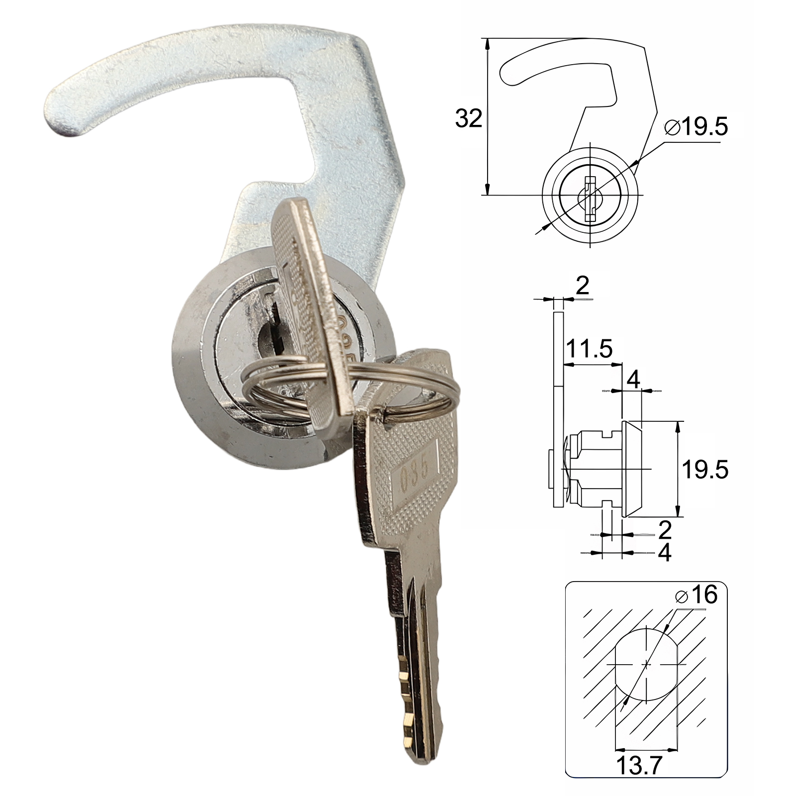 Cam Lock With Quick Clip Secur - Furniture Hardware Cam Lock review and price